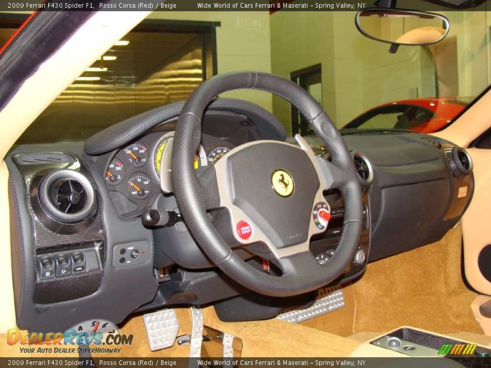 2009 Ferrari F430 Spider F1 Rosso Corsa (Red) / Beige Photo #14