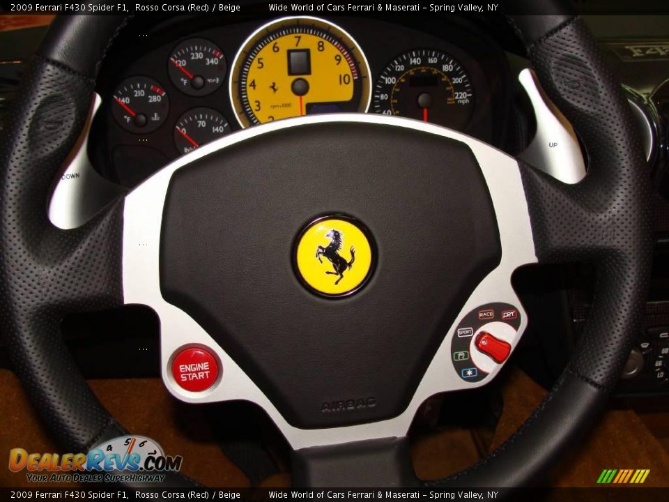 2009 Ferrari F430 Spider F1 Rosso Corsa (Red) / Beige Photo #15