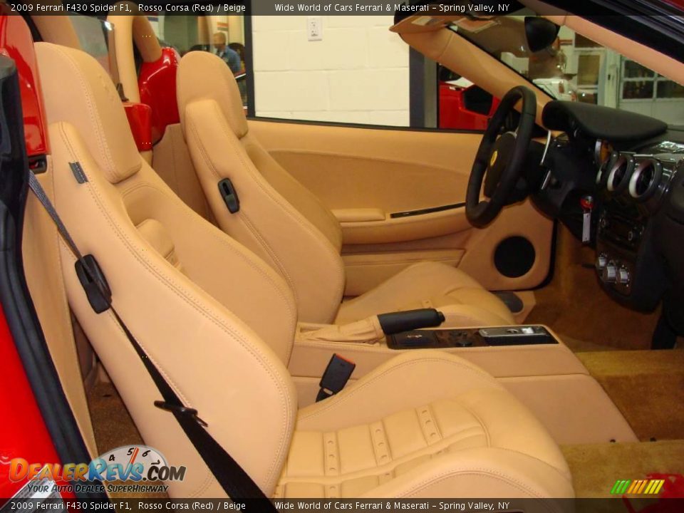 2009 Ferrari F430 Spider F1 Rosso Corsa (Red) / Beige Photo #16