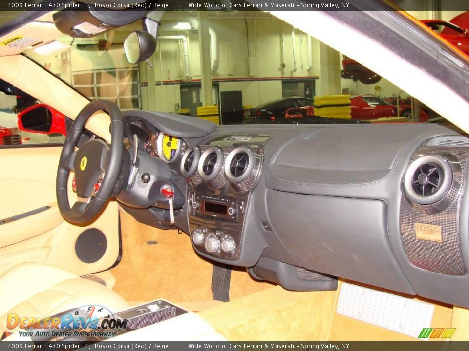 2009 Ferrari F430 Spider F1 Rosso Corsa (Red) / Beige Photo #17