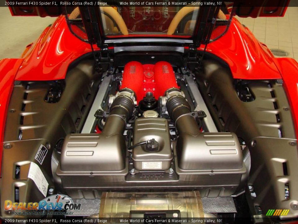 2009 Ferrari F430 Spider F1 Rosso Corsa (Red) / Beige Photo #20