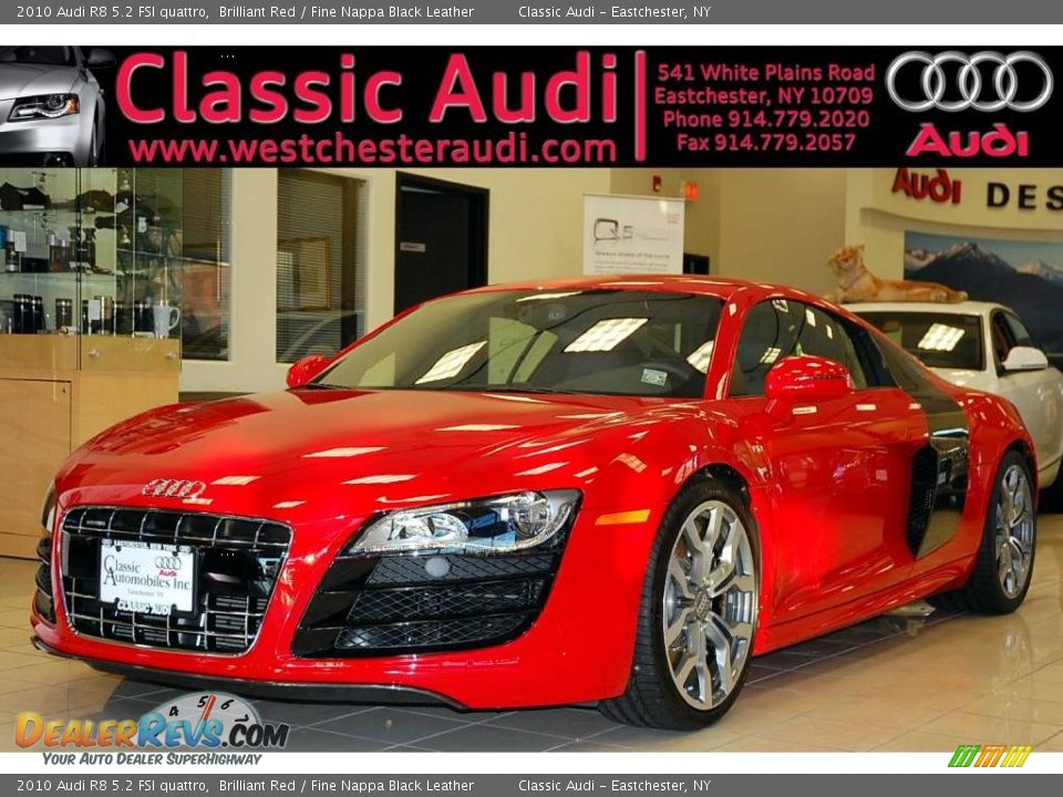 2010 Audi R8 5.2 FSI quattro Brilliant Red / Fine Nappa Black Leather Photo #1