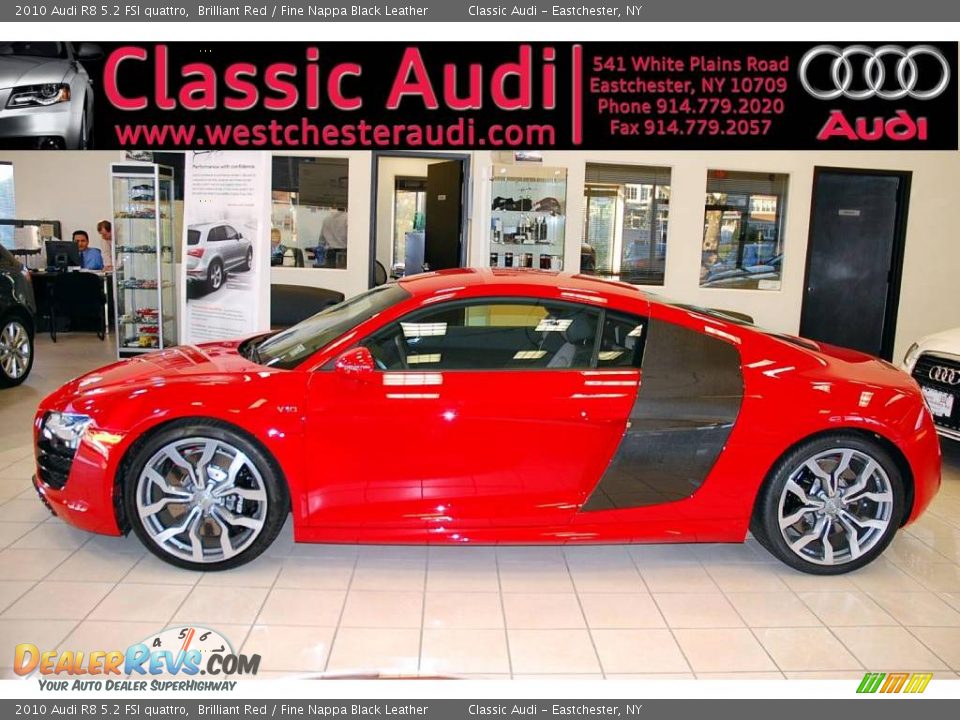 2010 Audi R8 5.2 FSI quattro Brilliant Red / Fine Nappa Black Leather Photo #2