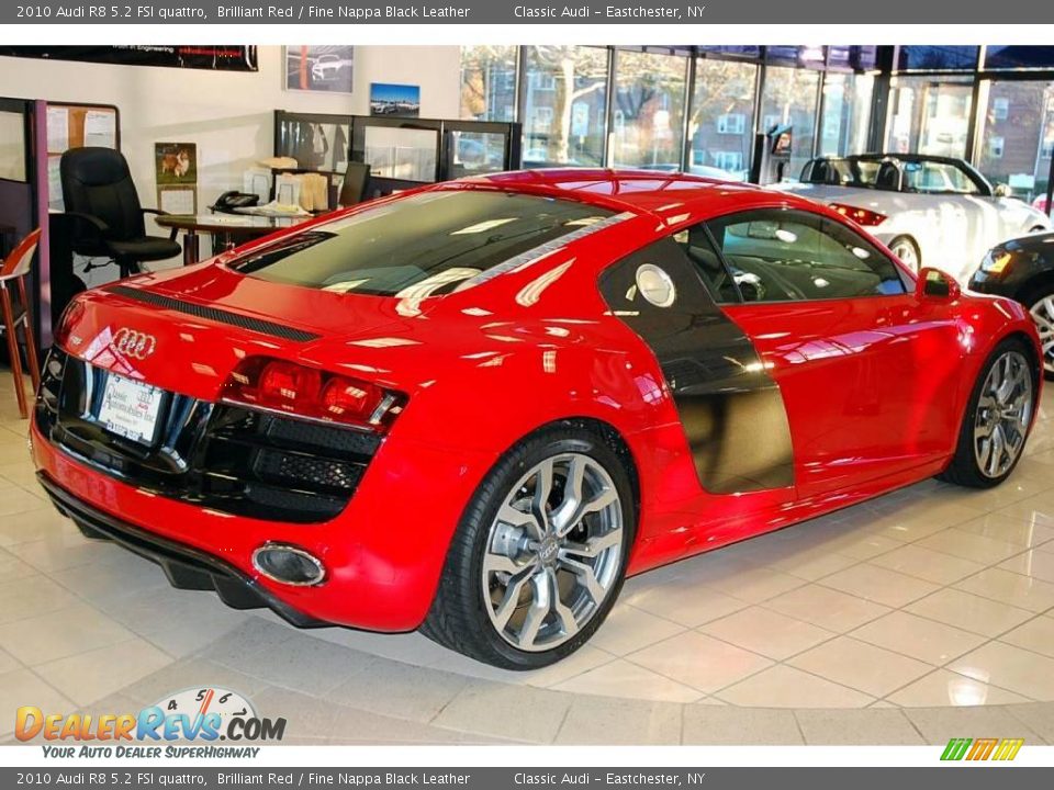 2010 Audi R8 5.2 FSI quattro Brilliant Red / Fine Nappa Black Leather Photo #5