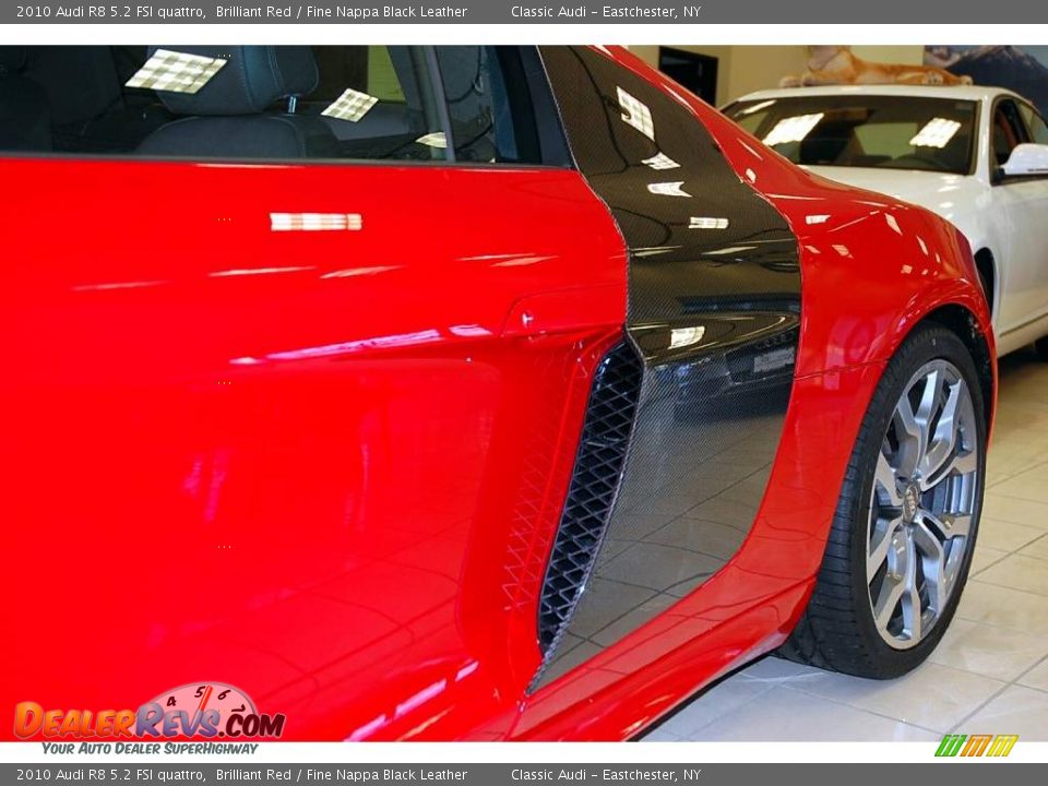 2010 Audi R8 5.2 FSI quattro Brilliant Red / Fine Nappa Black Leather Photo #7