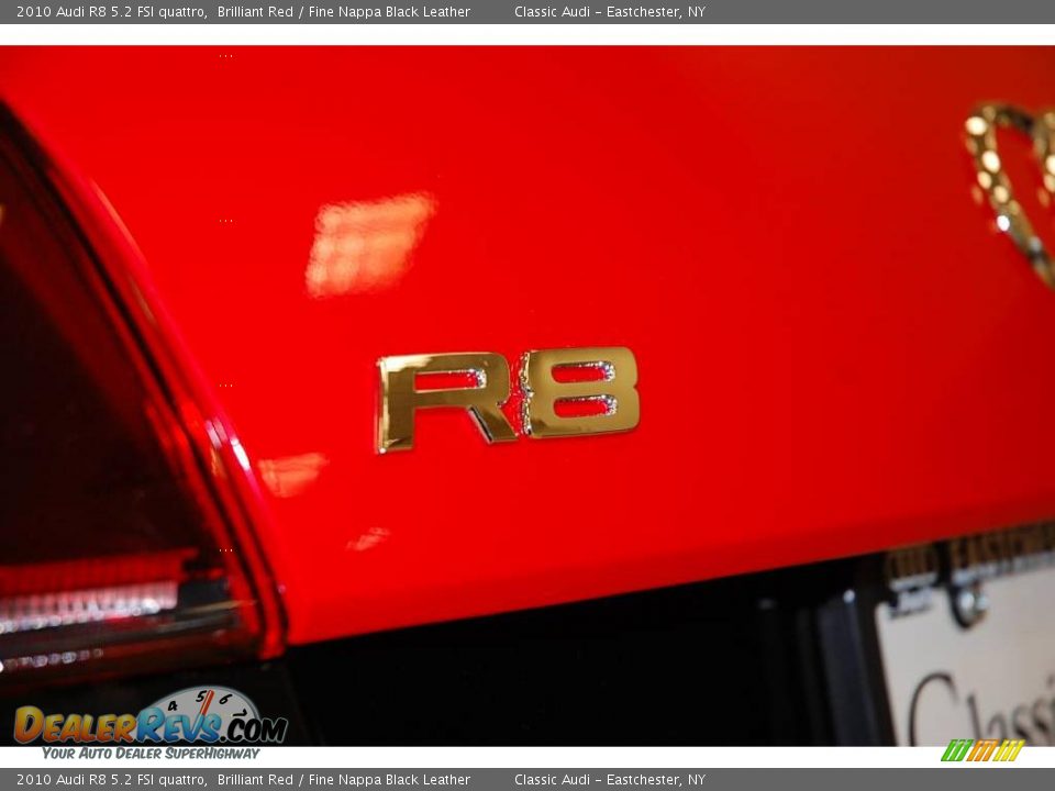 2010 Audi R8 5.2 FSI quattro Brilliant Red / Fine Nappa Black Leather Photo #9