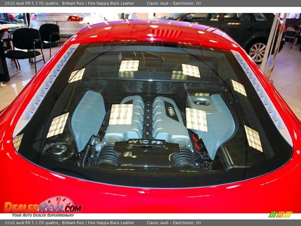 2010 Audi R8 5.2 FSI quattro Brilliant Red / Fine Nappa Black Leather Photo #11