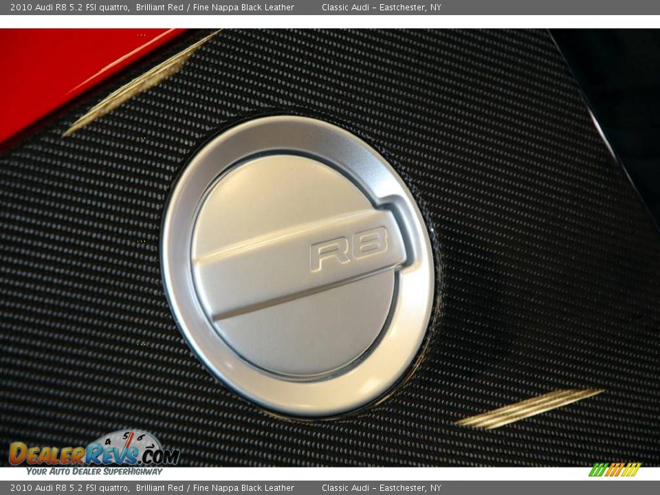 2010 Audi R8 5.2 FSI quattro Brilliant Red / Fine Nappa Black Leather Photo #12
