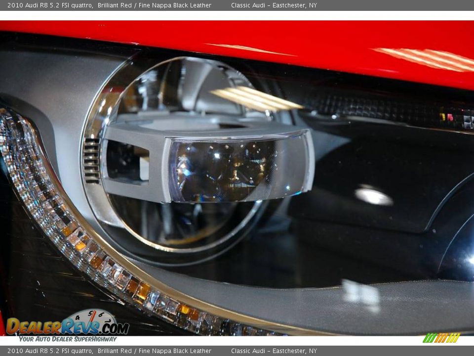2010 Audi R8 5.2 FSI quattro Brilliant Red / Fine Nappa Black Leather Photo #16