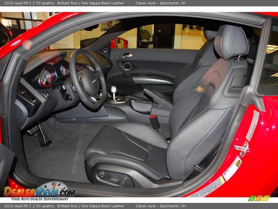 2010 Audi R8 5.2 FSI quattro Brilliant Red / Fine Nappa Black Leather Photo #17