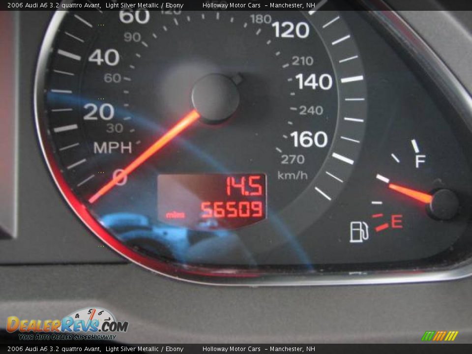 2006 Audi A6 3.2 quattro Avant Light Silver Metallic / Ebony Photo #12