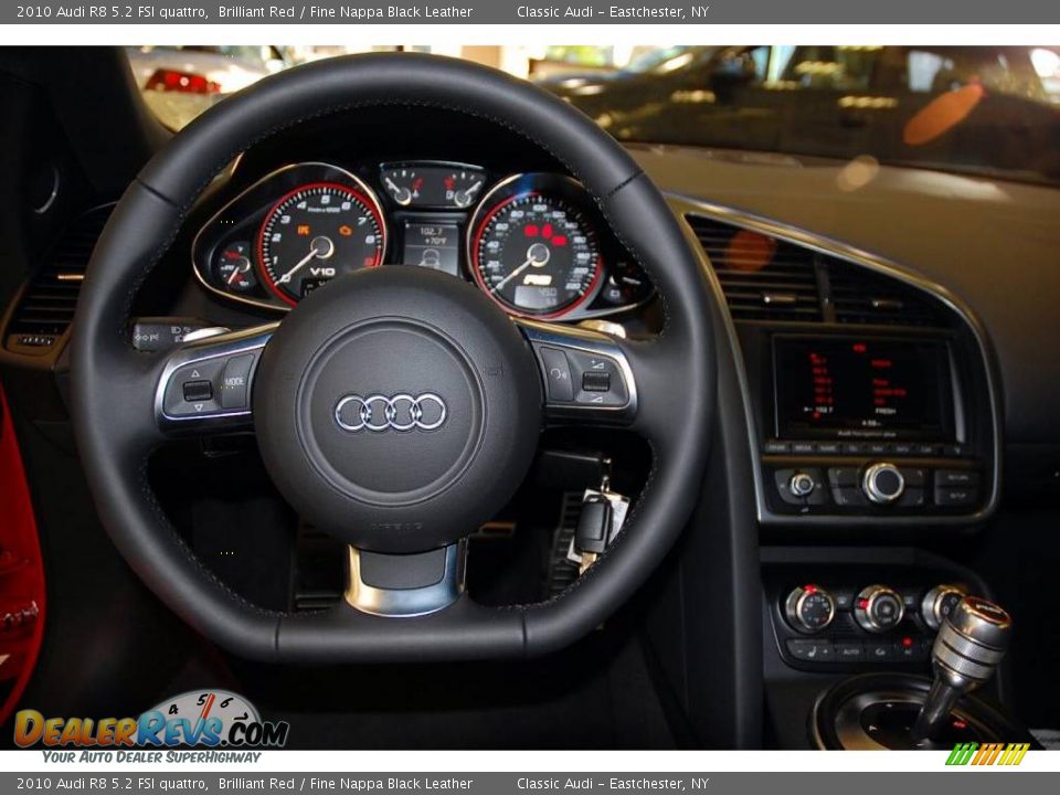 2010 Audi R8 5.2 FSI quattro Brilliant Red / Fine Nappa Black Leather Photo #26