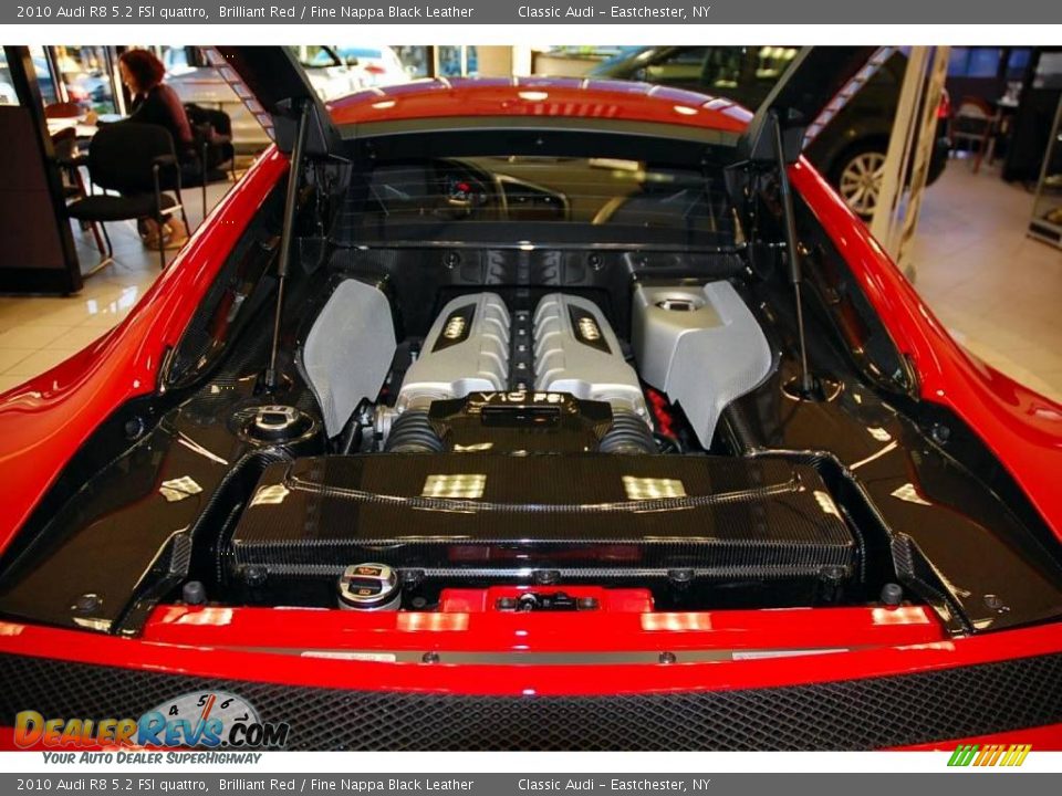 2010 Audi R8 5.2 FSI quattro Brilliant Red / Fine Nappa Black Leather Photo #36