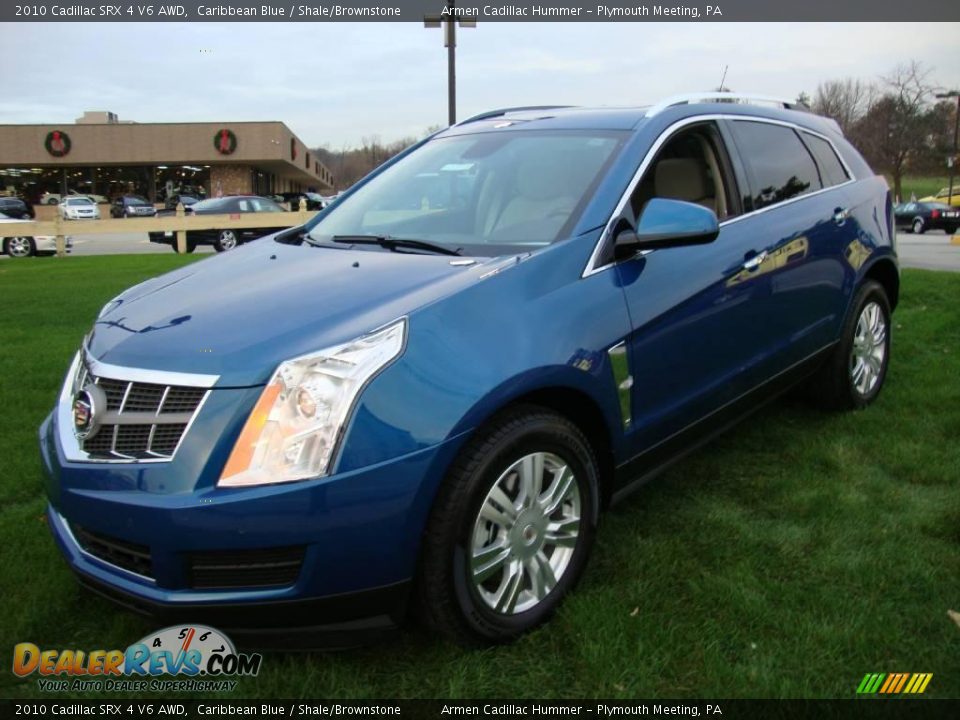 2010 Cadillac SRX 4 V6 AWD Caribbean Blue / Shale/Brownstone Photo #1