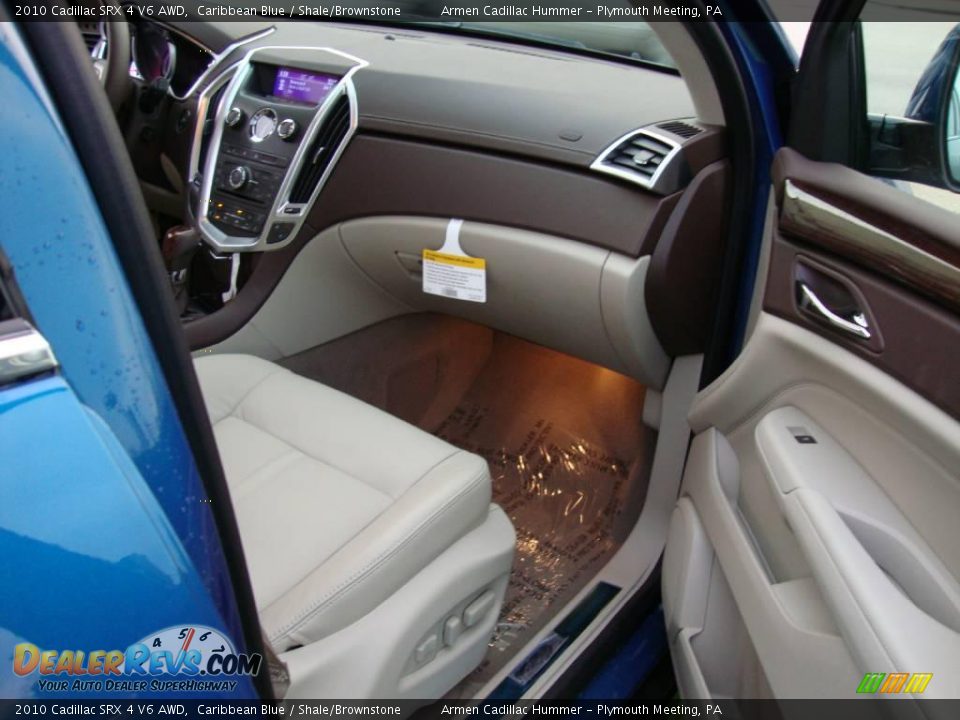 2010 Cadillac SRX 4 V6 AWD Caribbean Blue / Shale/Brownstone Photo #18