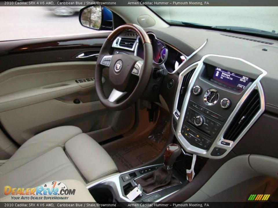 2010 Cadillac SRX 4 V6 AWD Caribbean Blue / Shale/Brownstone Photo #19