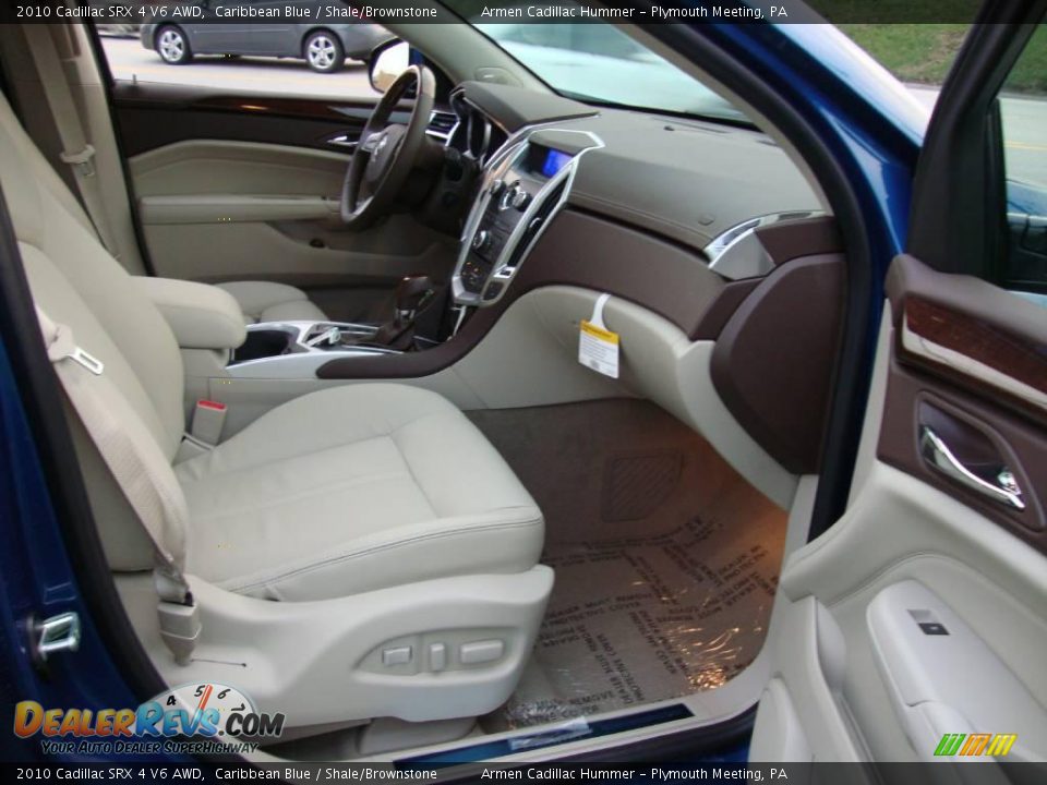 2010 Cadillac SRX 4 V6 AWD Caribbean Blue / Shale/Brownstone Photo #20