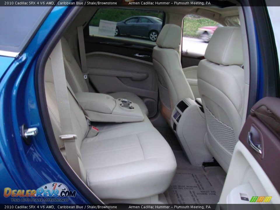 2010 Cadillac SRX 4 V6 AWD Caribbean Blue / Shale/Brownstone Photo #21