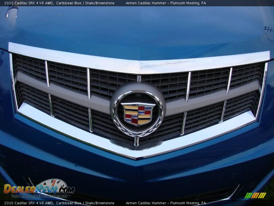 2010 Cadillac SRX 4 V6 AWD Caribbean Blue / Shale/Brownstone Photo #31