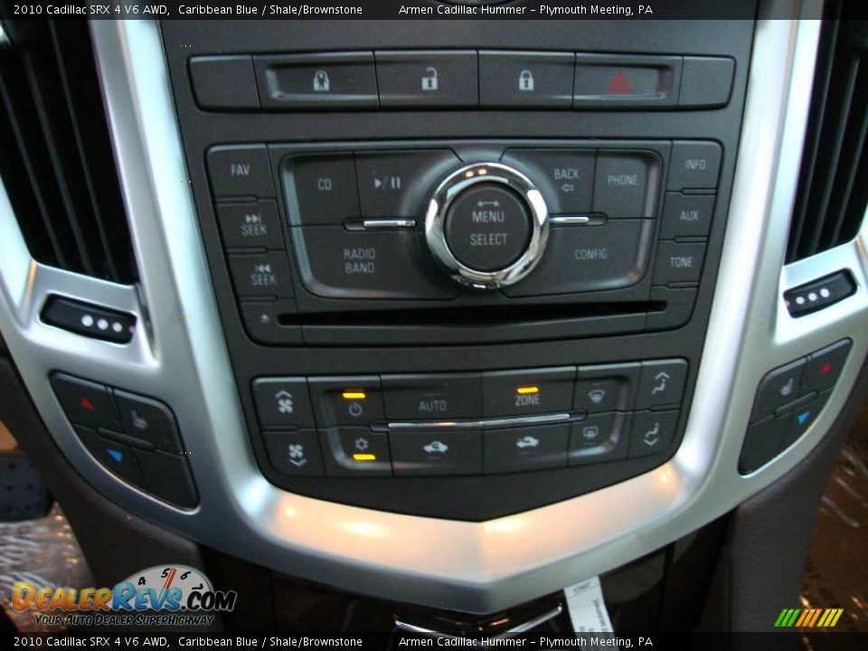 2010 Cadillac SRX 4 V6 AWD Caribbean Blue / Shale/Brownstone Photo #33