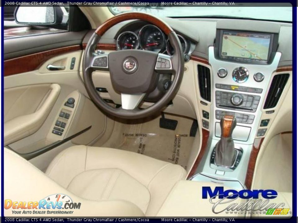 2008 Cadillac CTS 4 AWD Sedan Thunder Gray Chromaflair / Cashmere/Cocoa Photo #3