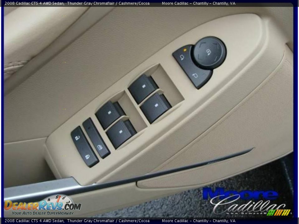 2008 Cadillac CTS 4 AWD Sedan Thunder Gray Chromaflair / Cashmere/Cocoa Photo #7