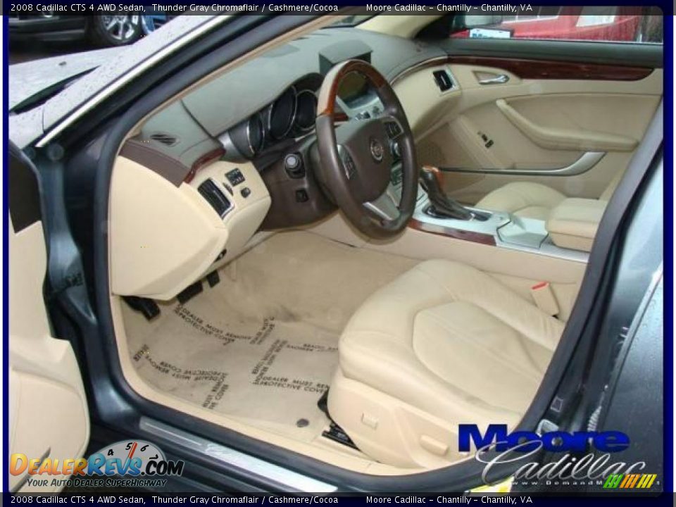 2008 Cadillac CTS 4 AWD Sedan Thunder Gray Chromaflair / Cashmere/Cocoa Photo #9