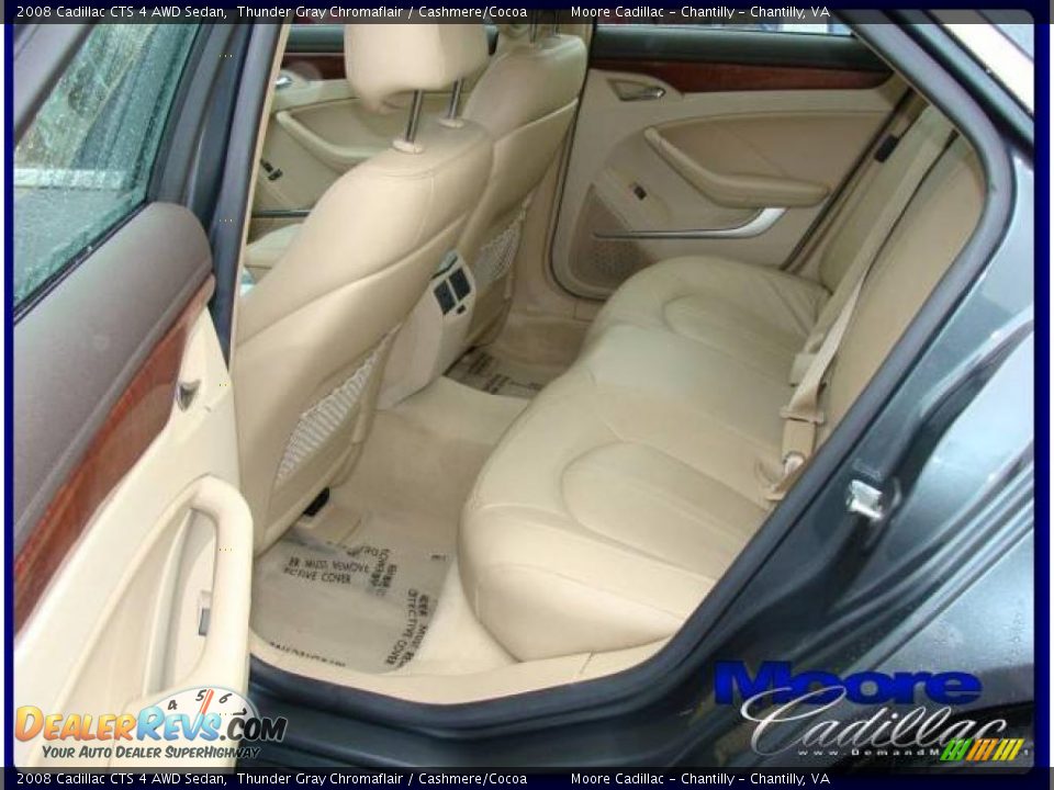 2008 Cadillac CTS 4 AWD Sedan Thunder Gray Chromaflair / Cashmere/Cocoa Photo #11