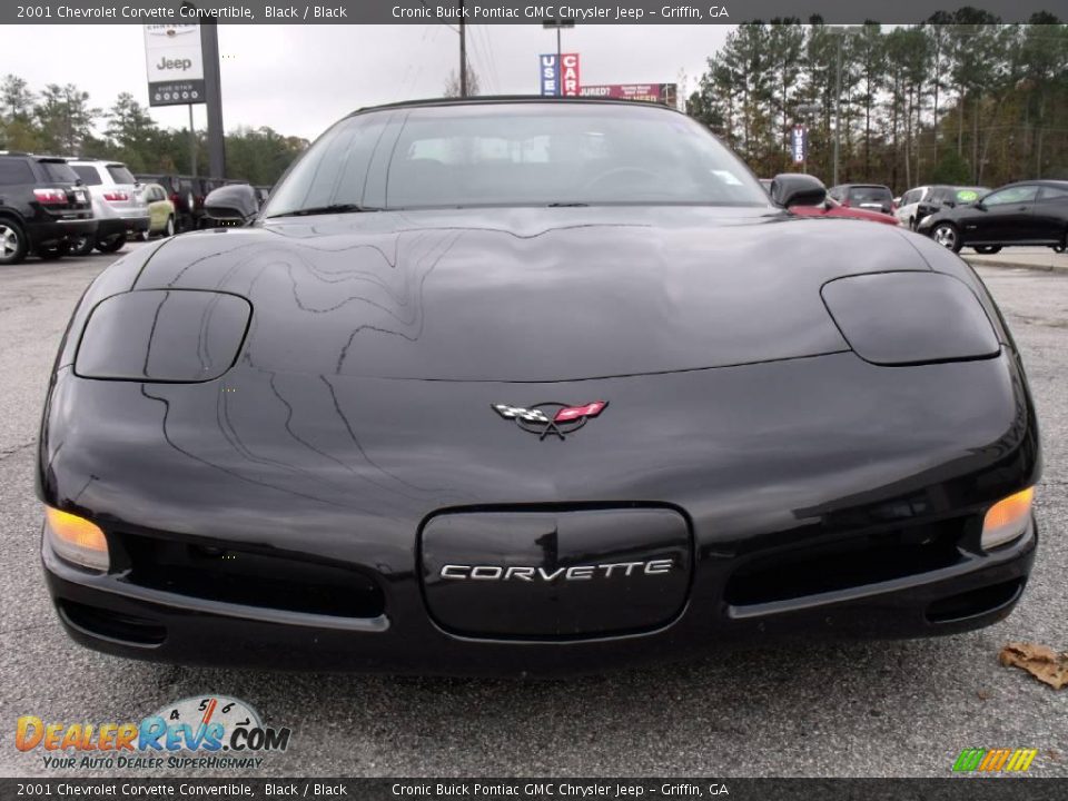 2001 Chevrolet Corvette Convertible Black / Black Photo #3