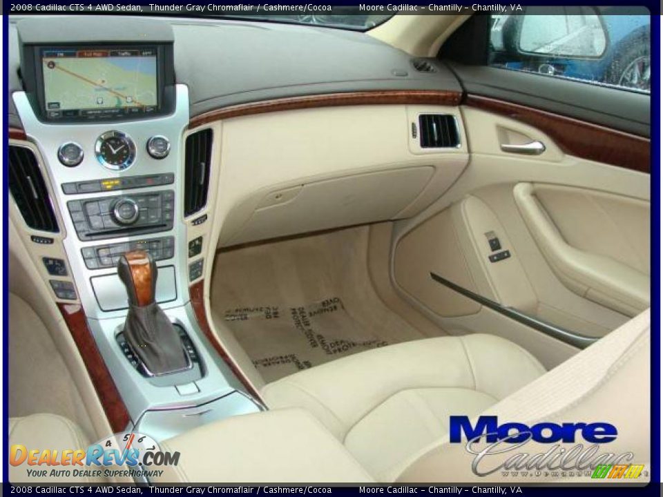 2008 Cadillac CTS 4 AWD Sedan Thunder Gray Chromaflair / Cashmere/Cocoa Photo #12
