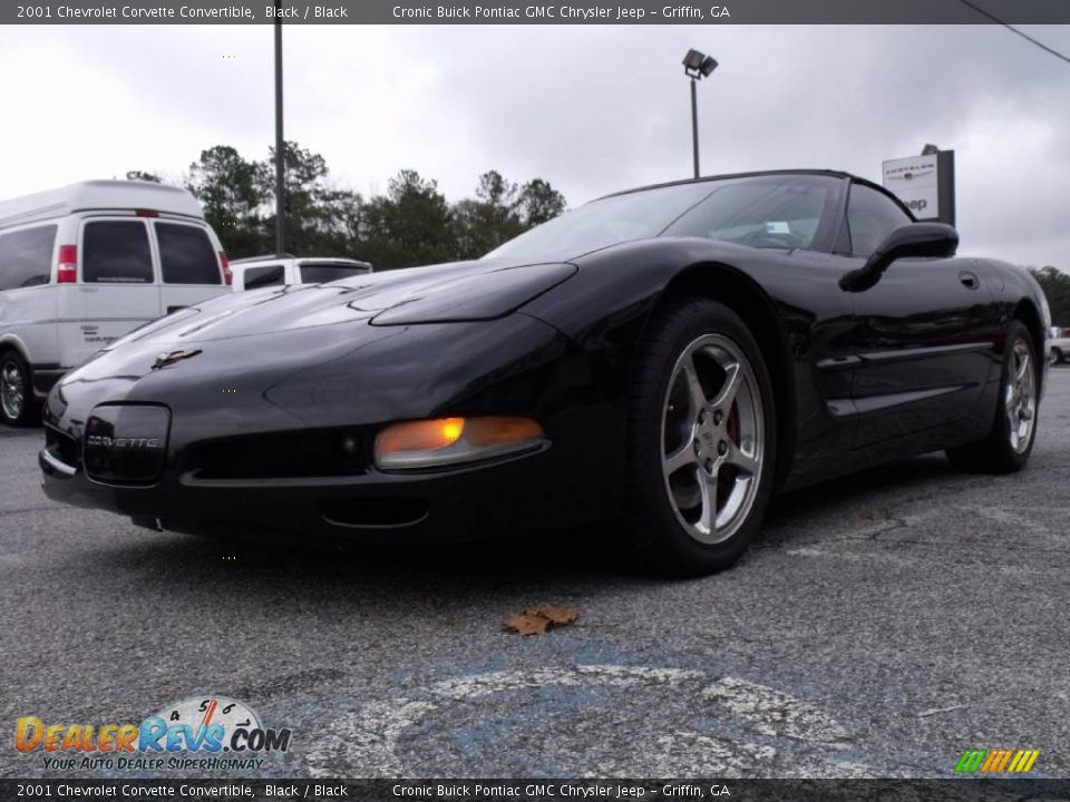 2001 Chevrolet Corvette Convertible Black / Black Photo #4