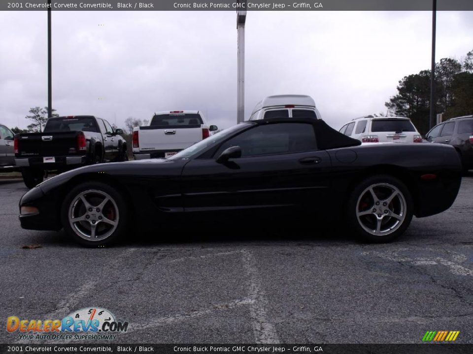 2001 Chevrolet Corvette Convertible Black / Black Photo #5