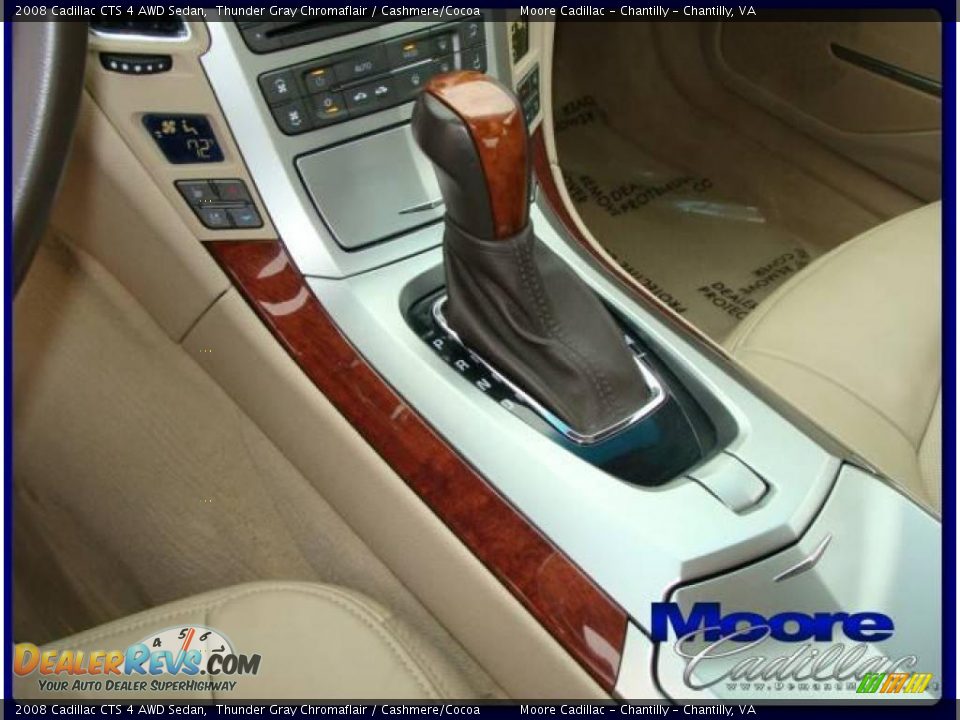 2008 Cadillac CTS 4 AWD Sedan Thunder Gray Chromaflair / Cashmere/Cocoa Photo #14