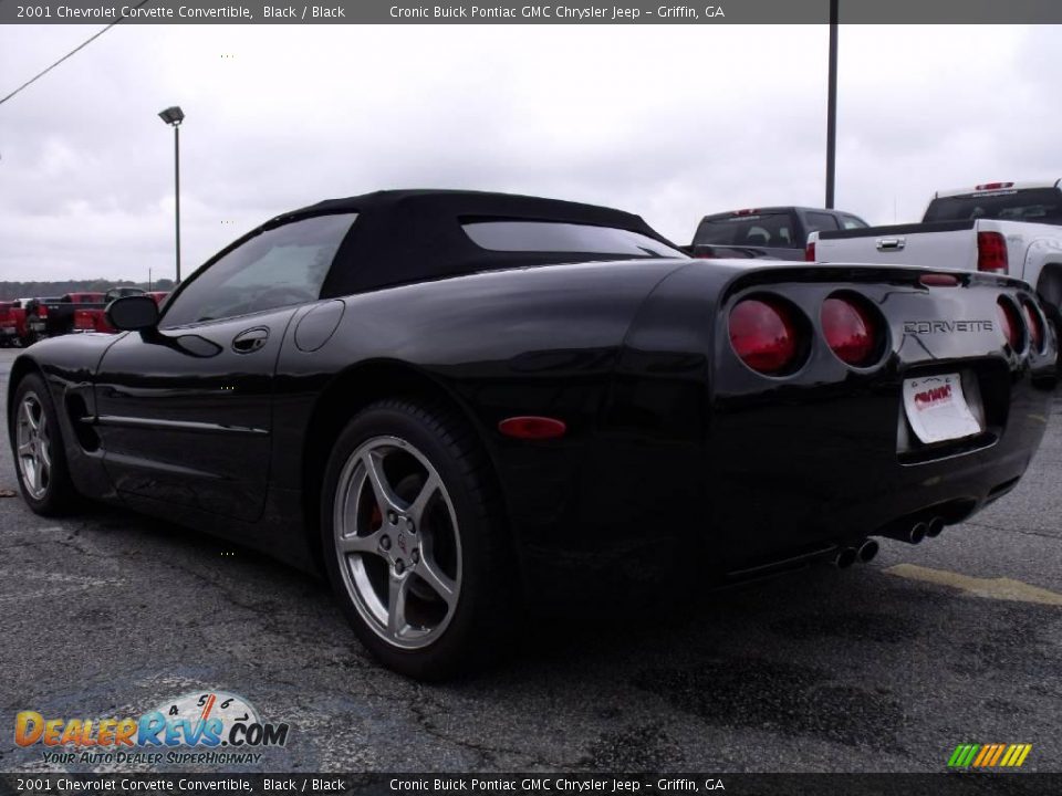2001 Chevrolet Corvette Convertible Black / Black Photo #6