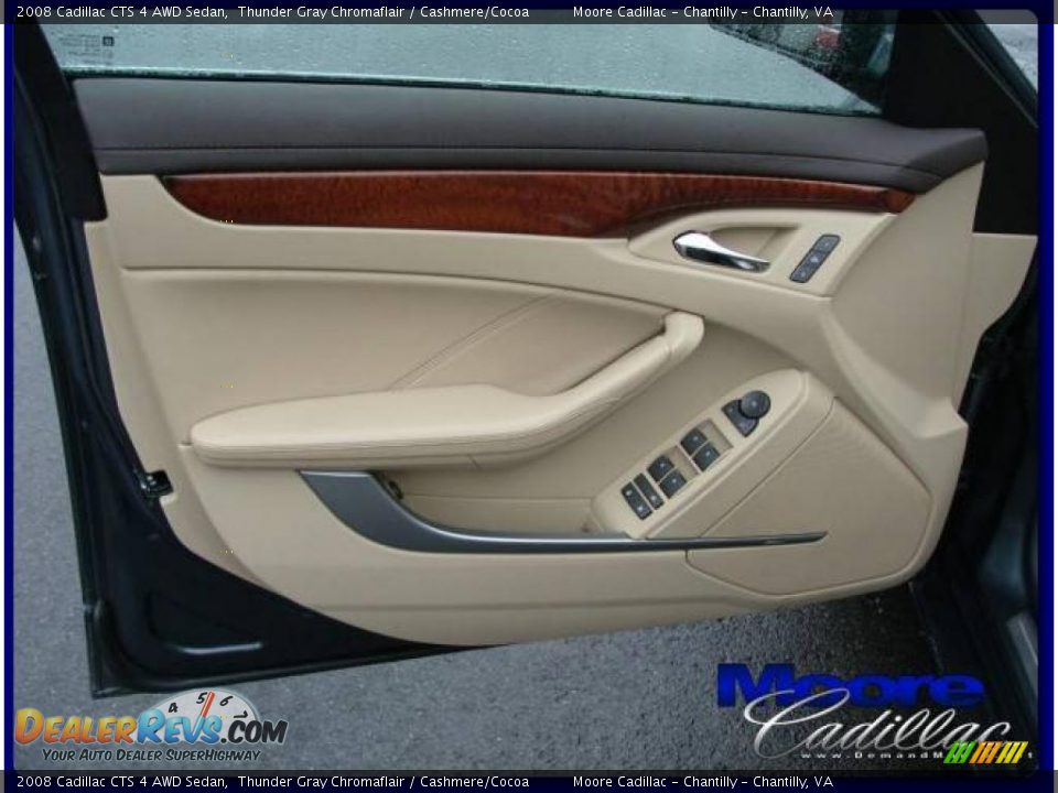 2008 Cadillac CTS 4 AWD Sedan Thunder Gray Chromaflair / Cashmere/Cocoa Photo #15