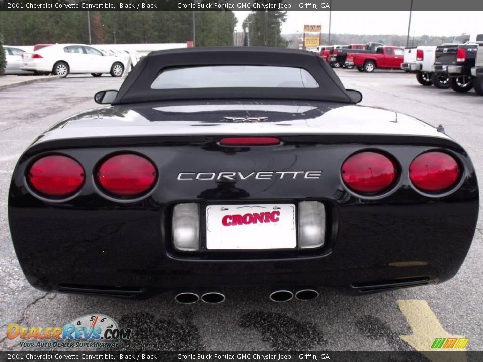 2001 Chevrolet Corvette Convertible Black / Black Photo #7