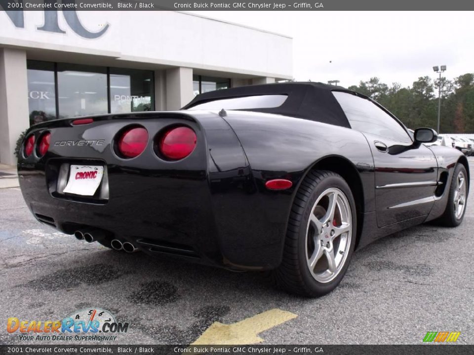2001 Chevrolet Corvette Convertible Black / Black Photo #8