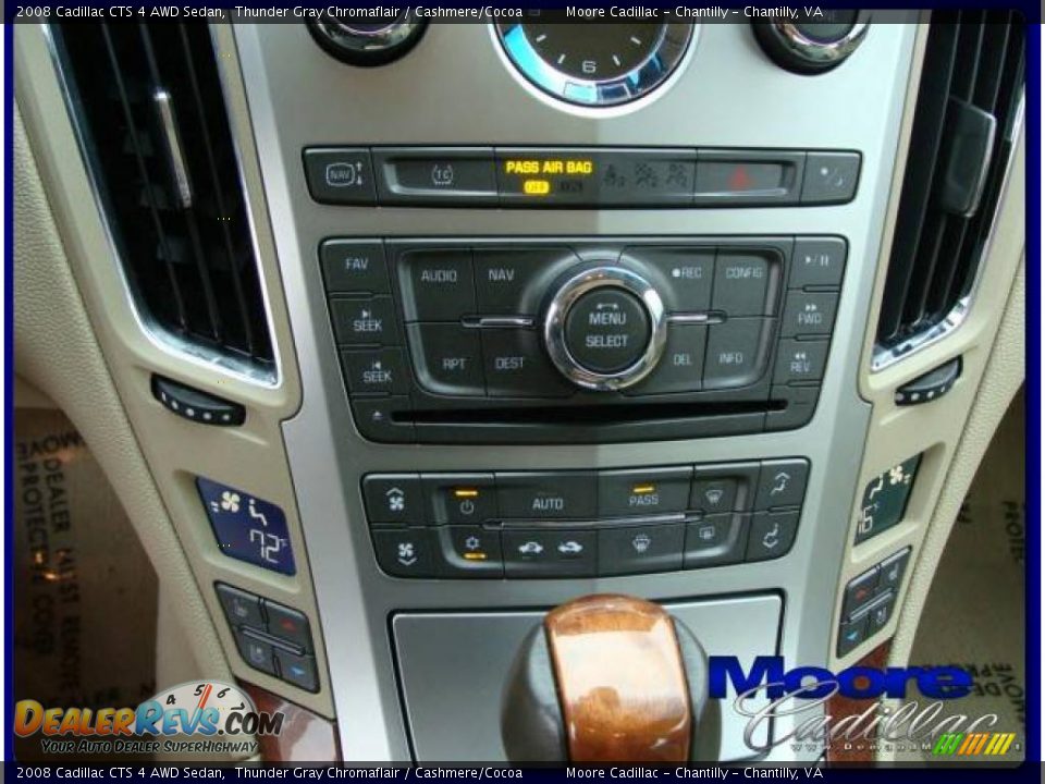 2008 Cadillac CTS 4 AWD Sedan Thunder Gray Chromaflair / Cashmere/Cocoa Photo #17