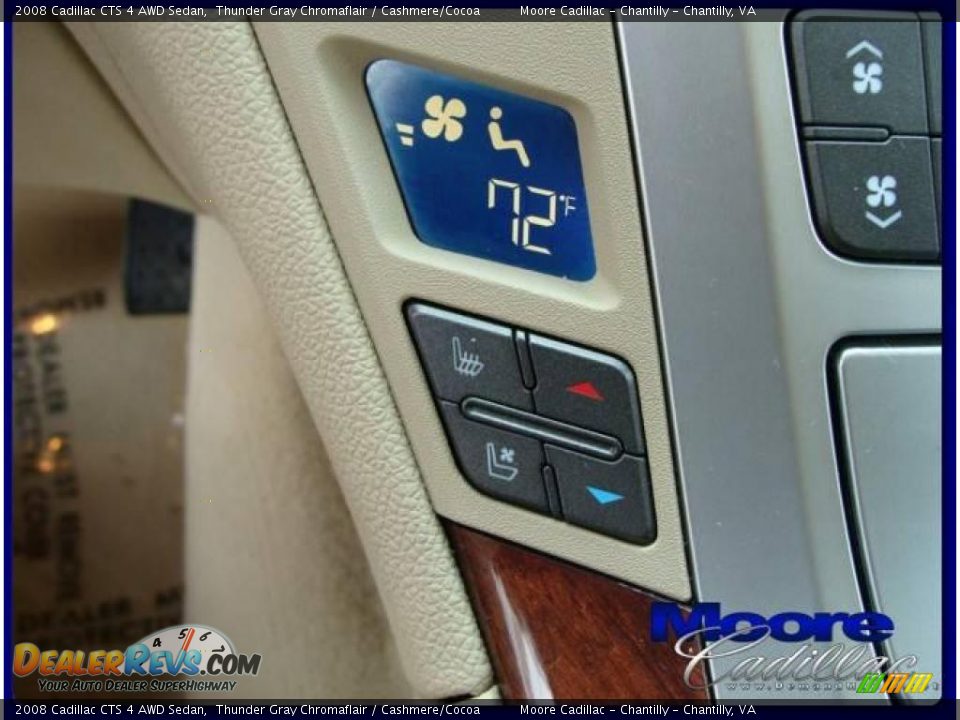 2008 Cadillac CTS 4 AWD Sedan Thunder Gray Chromaflair / Cashmere/Cocoa Photo #18