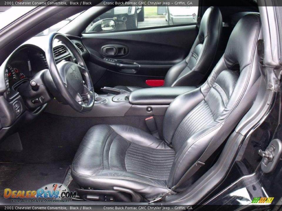 2001 Chevrolet Corvette Convertible Black / Black Photo #10