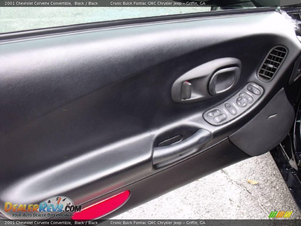 2001 Chevrolet Corvette Convertible Black / Black Photo #11