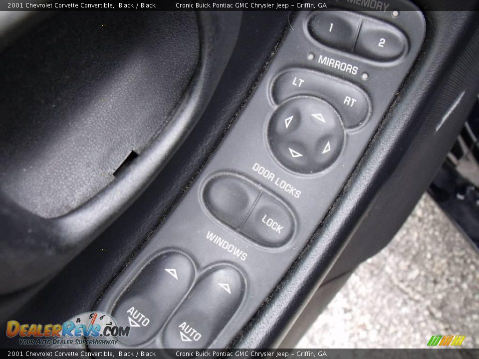 2001 Chevrolet Corvette Convertible Black / Black Photo #12