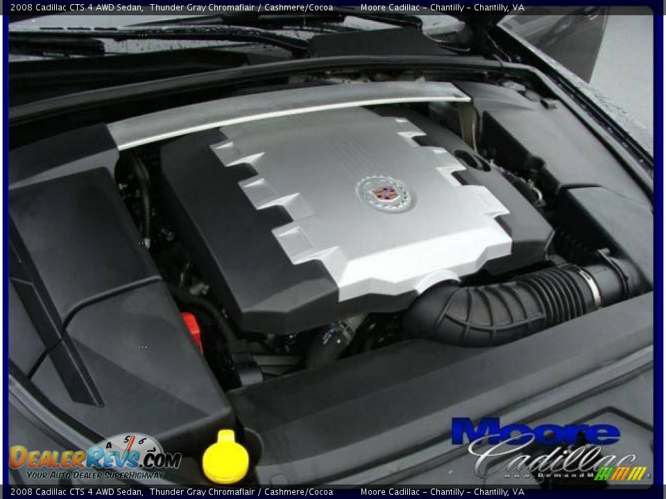 2008 Cadillac CTS 4 AWD Sedan Thunder Gray Chromaflair / Cashmere/Cocoa Photo #22