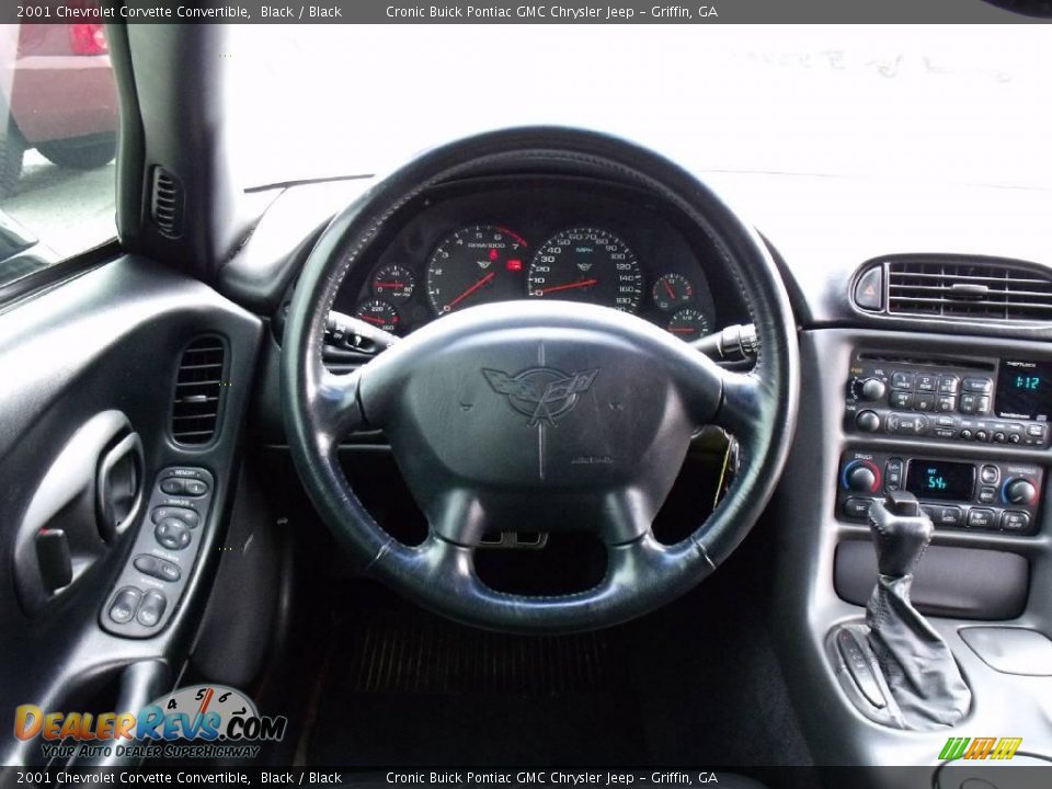 2001 Chevrolet Corvette Convertible Black / Black Photo #15