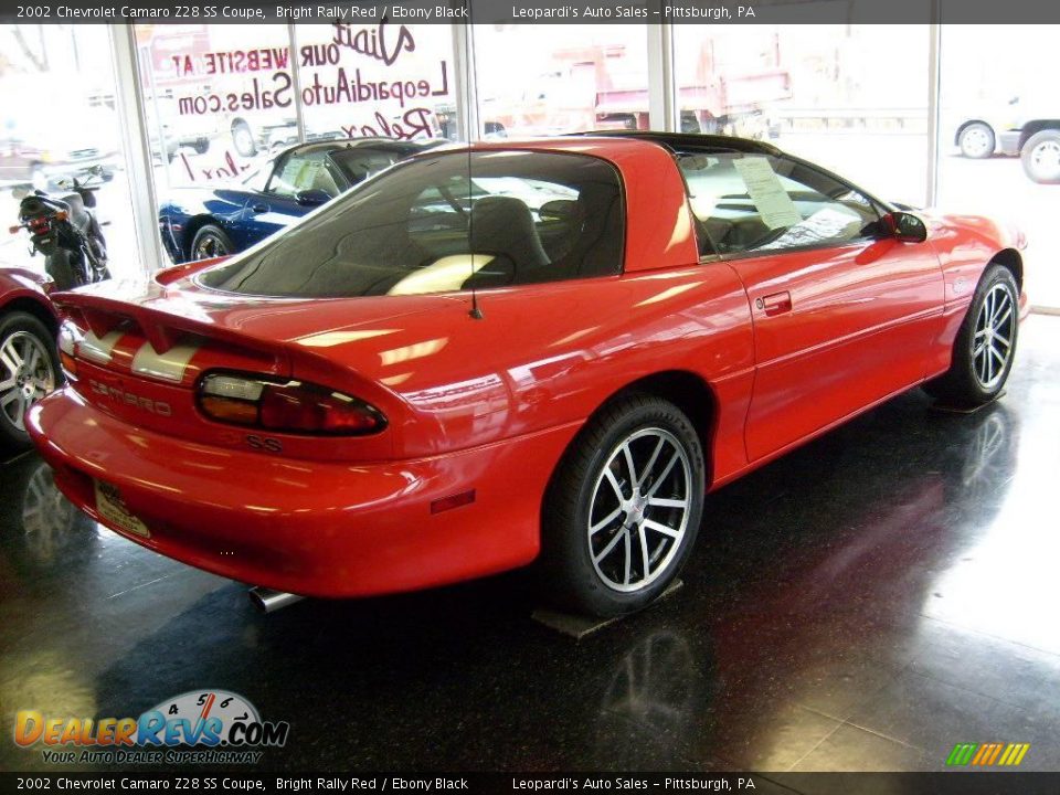 2002 Chevrolet Camaro Z28 SS Coupe Bright Rally Red / Ebony Black Photo #4