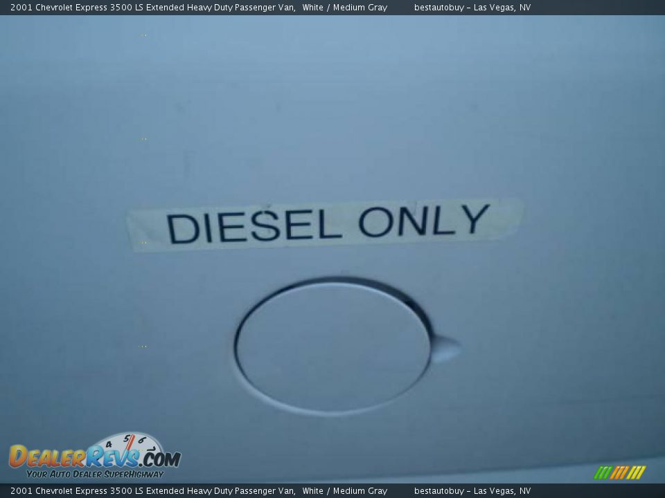 2001 Chevrolet Express 3500 LS Extended Heavy Duty Passenger Van White / Medium Gray Photo #18