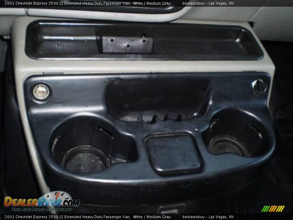 2001 Chevrolet Express 3500 LS Extended Heavy Duty Passenger Van White / Medium Gray Photo #24