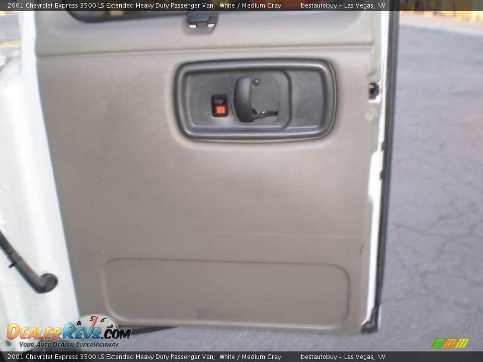 2001 Chevrolet Express 3500 LS Extended Heavy Duty Passenger Van White / Medium Gray Photo #27