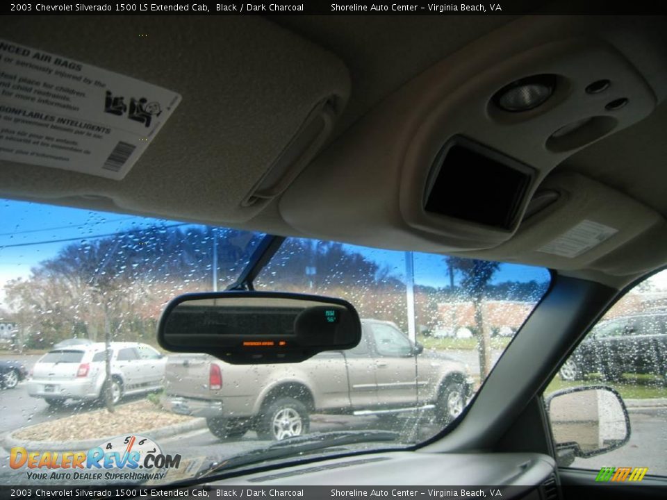2003 Chevrolet Silverado 1500 LS Extended Cab Black / Dark Charcoal Photo #18