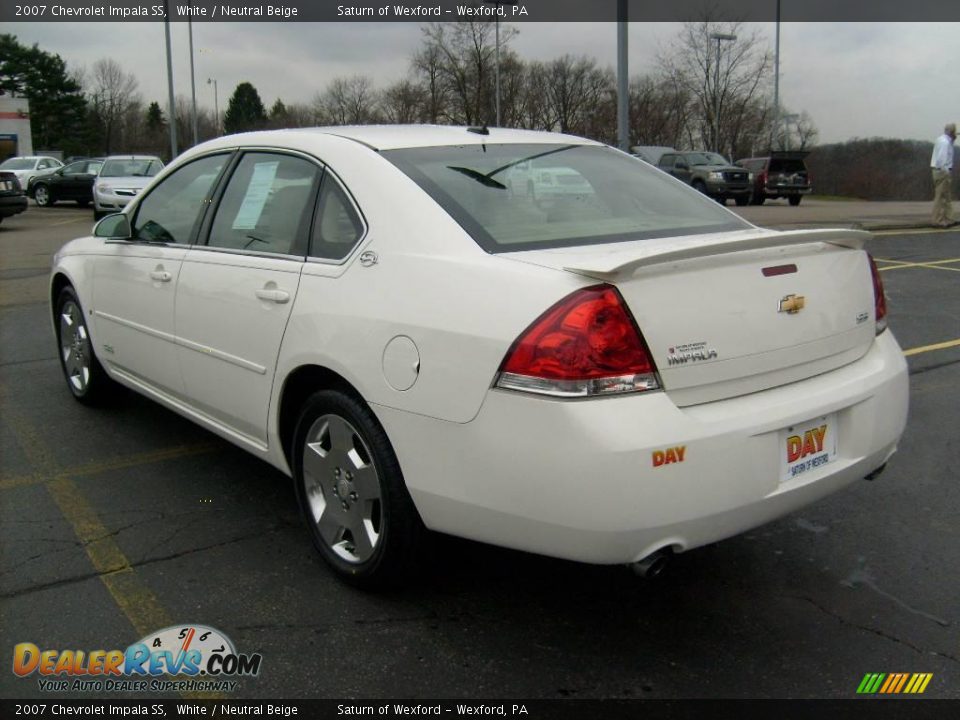 2007 Chevrolet Impala SS White / Neutral Beige Photo #2